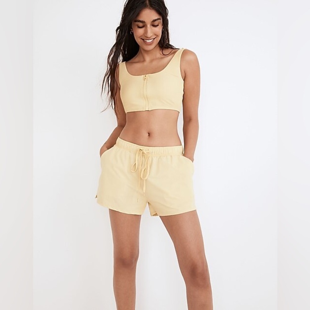 NWT Madewell Second Wave 3” Board Shorts in Pear High-waist Recycled Size XL